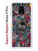 Чехол-накладка Xiaomi Redmi Note 9 Pro/Redmi Note 9S/Redmi Note 9 Pro Max Kruche Print Music