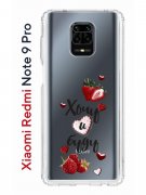 Чехол-накладка Xiaomi Redmi Note 9 Pro/Note 9S/Note 9 Pro Max Kruche Print Ягодный микс