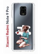 Чехол-накладка Xiaomi Redmi Note 9 Pro/Note 9S/Note 9 Pro Max Kruche Print Рисуя любовь