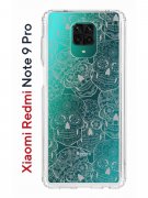 Чехол-накладка Xiaomi Redmi Note 9 Pro/Note 9S/Note 9 Pro Max Kruche Print Skull White