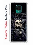 Чехол-накладка Xiaomi Redmi Note 9 Pro/Note 9S/Note 9 Pro Max Kruche Print Skull Hands