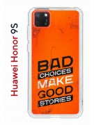 Чехол-накладка Huawei Honor 9S  (588929) Kruche PRINT Good stories