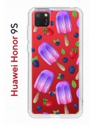 Чехол-накладка Huawei Honor 9S  (588929) Kruche PRINT Ice Cream