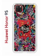 Чехол-накладка Huawei Honor 9S  (588929) Kruche PRINT Music