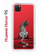 Чехол-накладка Huawei Honor 9S  (588929) Kruche PRINT Tiger