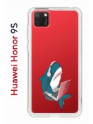 Чехол-накладка Huawei Honor 9S/Huawei Y5p Kruche Print Акула