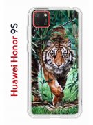 Чехол-накладка Huawei Honor 9S/Y5p 2020 Kruche Print Крадущийся тигр
