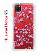 Чехол-накладка Huawei Honor 9S/Y5p 2020 Kruche Print Сакура