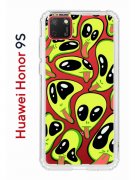 Чехол-накладка Huawei Honor 9S  (588929) Kruche PRINT Инопланетянин