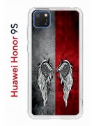 Чехол-накладка Huawei Honor 9S/Y5p 2020 Kruche Print Крылья