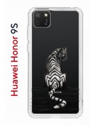 Чехол-накладка Huawei Honor 9S  (588929) Kruche PRINT Tiger
