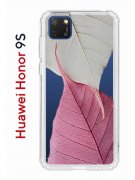 Чехол-накладка Huawei Honor 9S  (588929) Kruche PRINT Pink and white