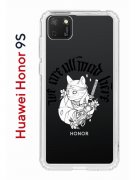 Чехол-накладка Huawei Honor 9S  (588929) Kruche PRINT J-Cat