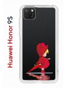 Чехол-накладка Huawei Honor 9S/Y5p 2020 Kruche Print Девочка с зонтом