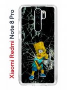 Чехол-накладка Xiaomi Redmi Note 8 Pro Kruche Print Барт Симпсон