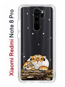 Чехол-накладка Xiaomi Redmi Note 8 Pro (585138) Kruche PRINT тигр первый снег