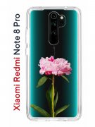 Чехол-накладка Xiaomi Redmi Note 8 Pro Kruche Print Пион