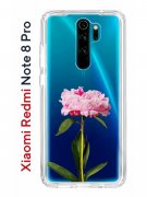 Чехол-накладка Xiaomi Redmi Note 8 Pro Kruche Print Пион