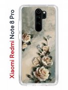 Чехол-накладка Xiaomi Redmi Note 8 Pro Kruche Print Белая роза