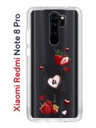 Чехол-накладка Xiaomi Redmi Note 8 Pro Kruche Print Ягодный микс