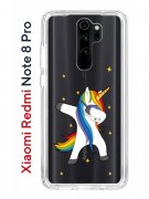Чехол-накладка Xiaomi Redmi Note 8 Pro Kruche Print Единорожка