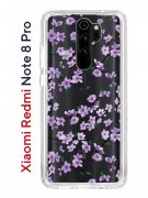 Чехол-накладка Xiaomi Redmi Note 8 Pro Kruche Print Сакура