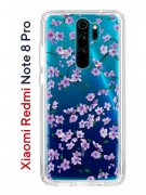 Чехол-накладка Xiaomi Redmi Note 8 Pro Kruche Print Сакура