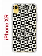 Чехол-накладка Apple iPhone XR (580656) Kruche PRINT Шахматы-цветы