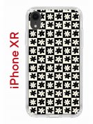 Чехол-накладка Apple iPhone XR (580656) Kruche PRINT Шахматы-цветы
