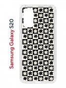 Чехол-накладка Samsung Galaxy S20 (582682) Kruche PRINT Шахматы-цветы