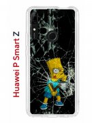Чехол-накладка Huawei P Smart Z/Y9 Prime 2019/Honor 9X Kruche Print Барт Симпсон
