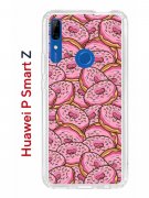 Чехол-накладка Huawei P Smart Z/Y9 Prime 2019/Honor 9X Kruche Print Пончики
