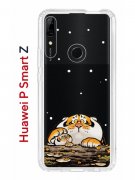 Чехол-накладка Huawei P Smart Z (588928) Kruche PRINT тигр первый снег
