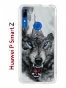 Чехол-накладка Huawei P Smart Z/Y9 Prime 2019/Honor 9X Kruche Print Волк