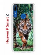 Чехол-накладка Huawei P Smart Z/Y9 Prime 2019/Honor 9X Kruche Print Крадущийся тигр