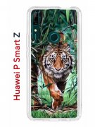 Чехол-накладка Huawei P Smart Z/Y9 Prime 2019/Honor 9X Kruche Print Крадущийся тигр