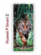 Чехол-накладка Huawei P Smart Z/Y9 Prime 2019/Honor 9X Kruche Print Крадущийся тигр