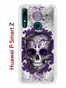 Чехол-накладка Huawei P Smart Z/Y9 Prime 2019/Honor 9X Kruche Print Sugar Skull