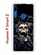 Чехол-накладка Huawei P Smart Z/Y9 Prime 2019/Honor 9X Kruche Print Skull Hands