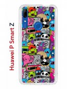 Чехол-накладка Huawei P Smart Z/Y9 Prime 2019/Honor 9X Kruche Print Monsters music