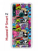 Чехол-накладка Huawei P Smart Z/Y9 Prime 2019/Honor 9X Kruche Print Monsters music