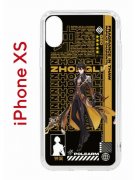 Чехол-накладка iPhone X/XS Kruche Print Zhongli Genshin