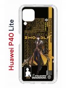 Чехол-накладка Huawei P40 Lite Kruche Print Zhongli Genshin