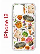 Чехол-накладка Apple iPhone 12  (588925) Kruche PRINT Halloween