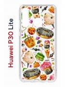Чехол-накладка Huawei P30 Lite (585137) Kruche PRINT Halloween