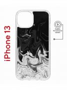 Чехол-накладка Apple iPhone 13 (610627) Kruche PRINT Разводы краски