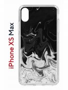 Чехол-накладка Apple iPhone XS Max (580655) Kruche PRINT Разводы краски