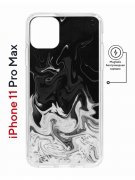 Чехол-накладка Apple iPhone 11 Pro Max (598895) Kruche PRINT Разводы краски