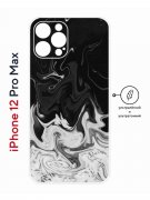 Чехол-накладка iPhone 12 Pro Max (610560) Kruche Print Разводы краски