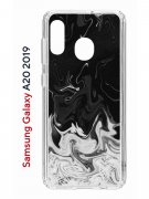 Чехол-накладка Samsung Galaxy A20 2019 (580663) Kruche PRINT Разводы краски